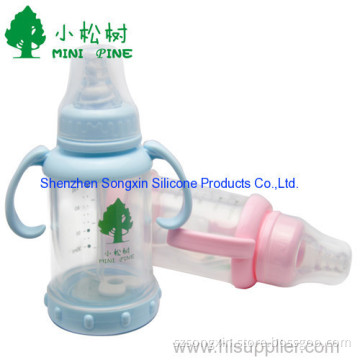 Glass Baby Bottle With Silicone Nipple Part 